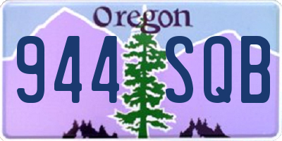 OR license plate 944SQB