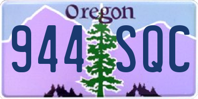OR license plate 944SQC