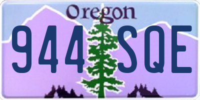 OR license plate 944SQE