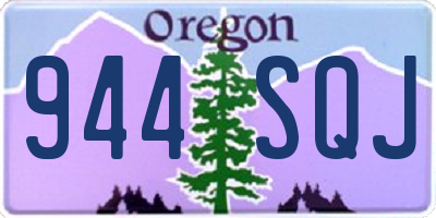 OR license plate 944SQJ