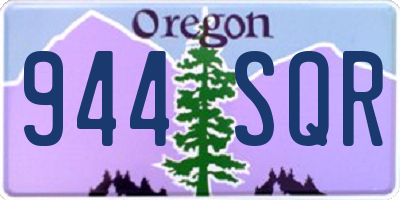 OR license plate 944SQR
