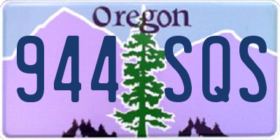 OR license plate 944SQS