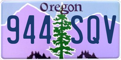 OR license plate 944SQV