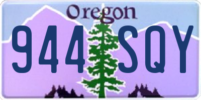 OR license plate 944SQY