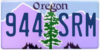 OR license plate 944SRM