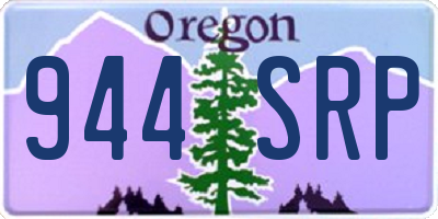 OR license plate 944SRP