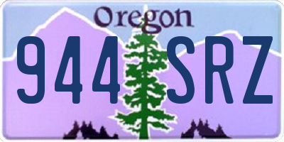 OR license plate 944SRZ