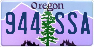 OR license plate 944SSA