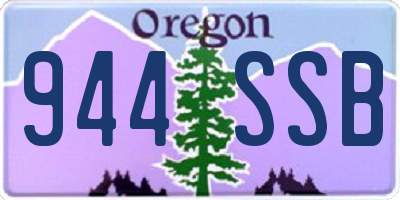 OR license plate 944SSB
