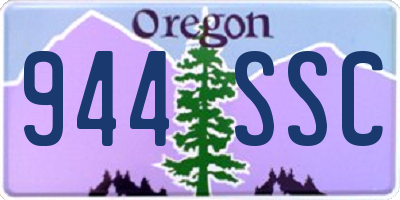 OR license plate 944SSC