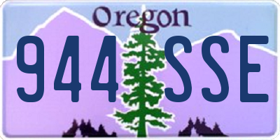 OR license plate 944SSE