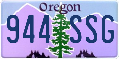OR license plate 944SSG
