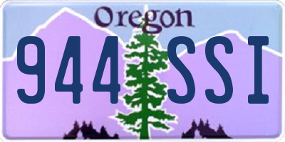 OR license plate 944SSI