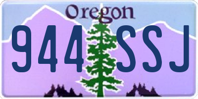 OR license plate 944SSJ