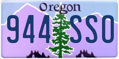 OR license plate 944SSO