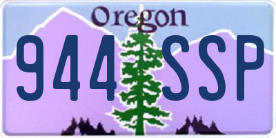 OR license plate 944SSP