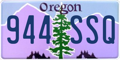 OR license plate 944SSQ