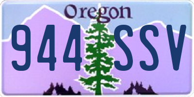 OR license plate 944SSV