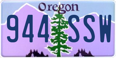 OR license plate 944SSW