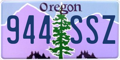 OR license plate 944SSZ