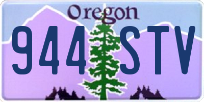 OR license plate 944STV