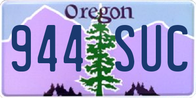 OR license plate 944SUC