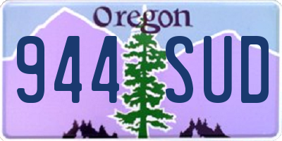 OR license plate 944SUD