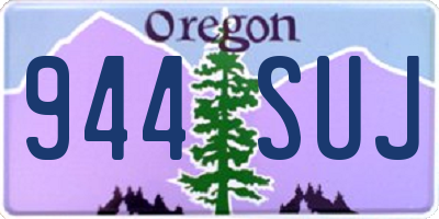 OR license plate 944SUJ