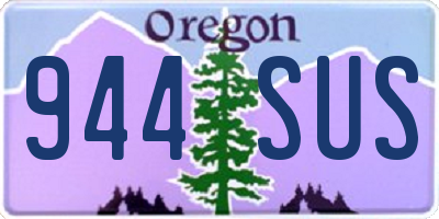 OR license plate 944SUS