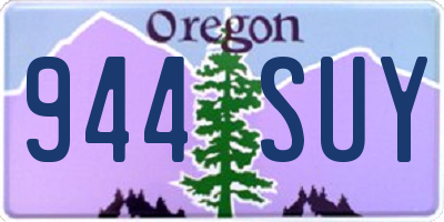 OR license plate 944SUY