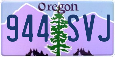 OR license plate 944SVJ