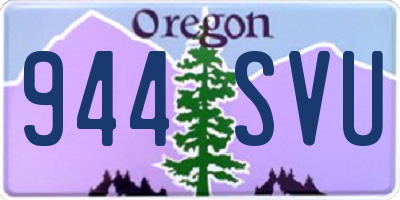 OR license plate 944SVU