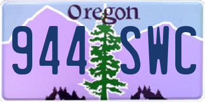 OR license plate 944SWC