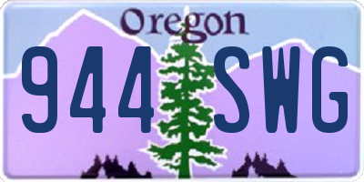 OR license plate 944SWG