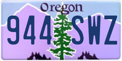 OR license plate 944SWZ