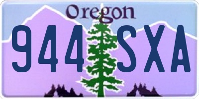 OR license plate 944SXA