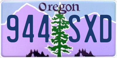 OR license plate 944SXD