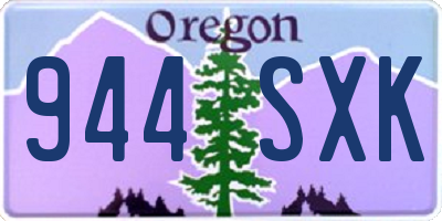 OR license plate 944SXK