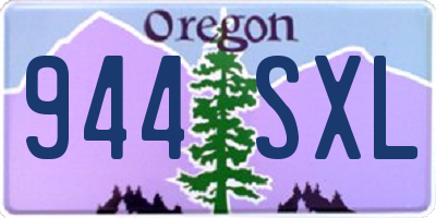 OR license plate 944SXL