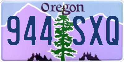 OR license plate 944SXQ