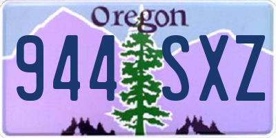 OR license plate 944SXZ