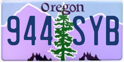 OR license plate 944SYB