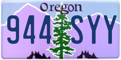 OR license plate 944SYY