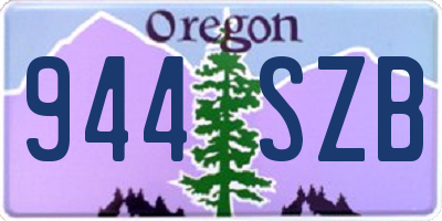 OR license plate 944SZB
