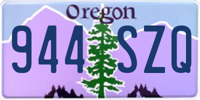 OR license plate 944SZQ
