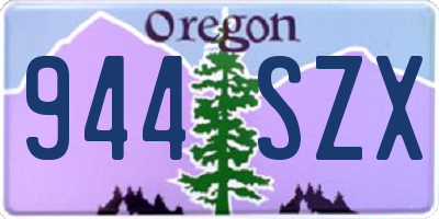 OR license plate 944SZX