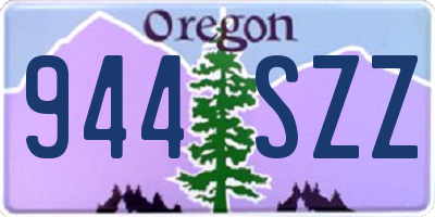 OR license plate 944SZZ