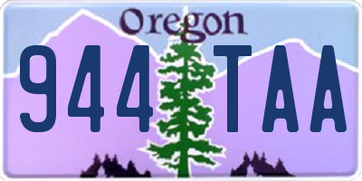 OR license plate 944TAA