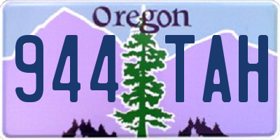 OR license plate 944TAH