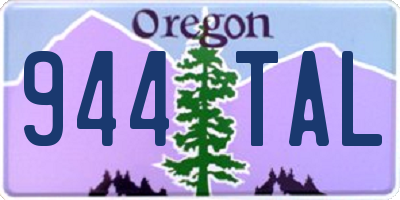 OR license plate 944TAL